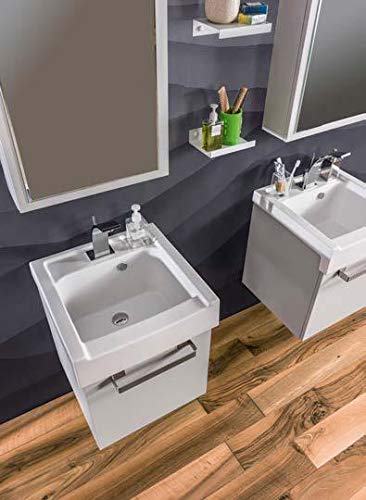 Dafne Italian Design Mobili da bagno lavanderia in alluminio colore argilla opaco (cm. L52 x P50 x H62 cad.) con lavabo pozzetto e specchio contenitore
