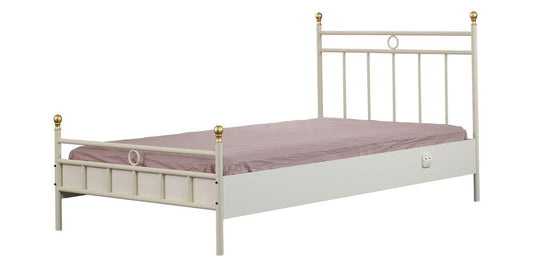 TUTTOCAMERETTE.IT - Cameretta completa per ragazze/babine stile shabby chic colore crema e rosa antico, comprende: letto con materasso, comodino, armadio, comò, scrivania, sedia, libreria - [RTK]