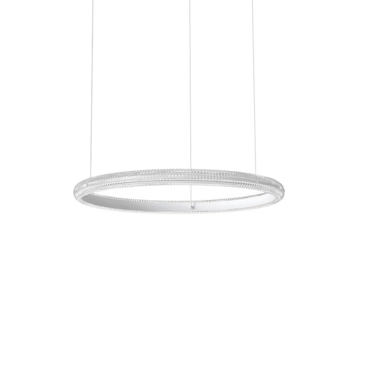 Ideal Lux MIRACLE - Plafoniera LED integrata, 60 cm, 3000 K, colore: Bianco