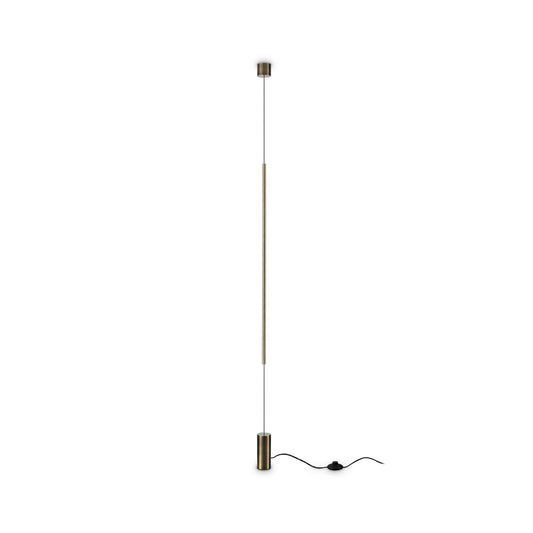 Ideal Lux FILO Lampada da soffitto a sospensione a LED integrata in ottone, 3000K, non dimmerabile