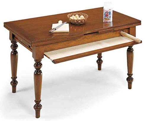 Dafne Italian Design Tavolo allungabile in noc- Stile Classico (cm. L. 120 P. 80) (TVG)