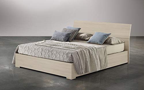 Letto matrimoniale con contenitore nascosto sotto la rete a doghe. cm. 173 x 212 x 100h. (Serie: Dafne-Letti-ST14)