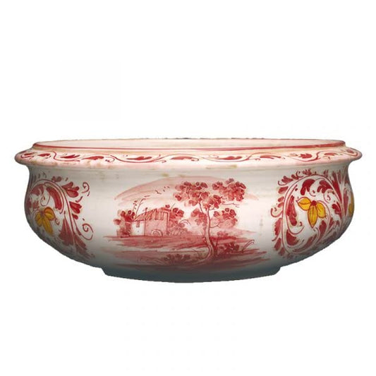 Dafne Italian Design Centrotavola in ceramica Dimensioni: h 4,7 ø 32,2 cm. Made in Italy.