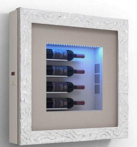 Cantinetta vino da parete per quattro bottiglie in orizzontale per bottiglie H.400 D.90 mm - peso 30 kg. (SF00)