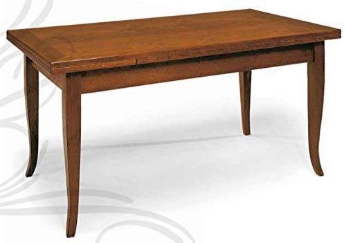 Dafne Italian Design Tavolo allungabile in Legno toulipier (cm. L. 180 - H. 80 - P. 90) (TVG)