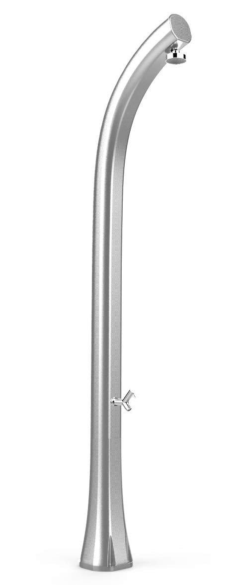 Arkema Design Doccia a Riscaldamento Solare B520 TL 1300 Top Line Jolly Plus Colore Argento Realizzato in polietilene verminato a Liquido Fornito di Miscelatore e lavapiedi