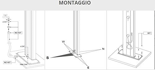 Doccia solare Arkema Design F620/2009 Big Happy Five Arancio