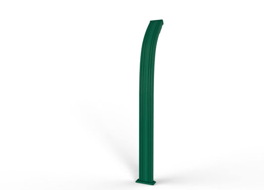 Doccia a riscaldamento solare Arkema A100/6016 Spring Verde Doccia solare dal design curvo in alluminio