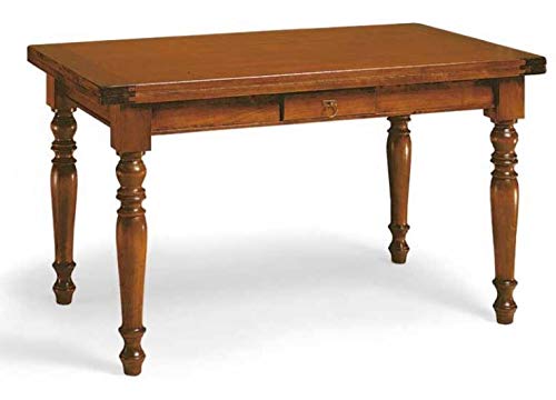 Dafne Italian Design Tavolo allungabile in pioppo massello (cm. L. 100 P. 100) (TVG)