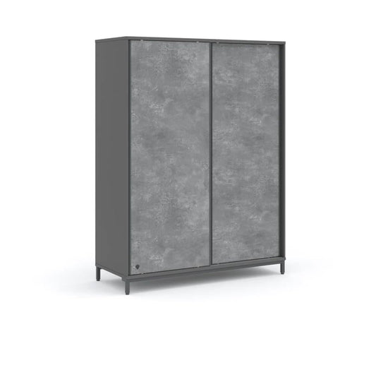 Dafne Italian Design Slide Cabinet Space Gray