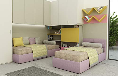 Dafne Italian Design TUTTOCAMERETTE.IT - Cameretta per Ragazza - L. 307 cm - P. 307 cm - H. 261,2 cm - 100% Made in Italy (SF30)