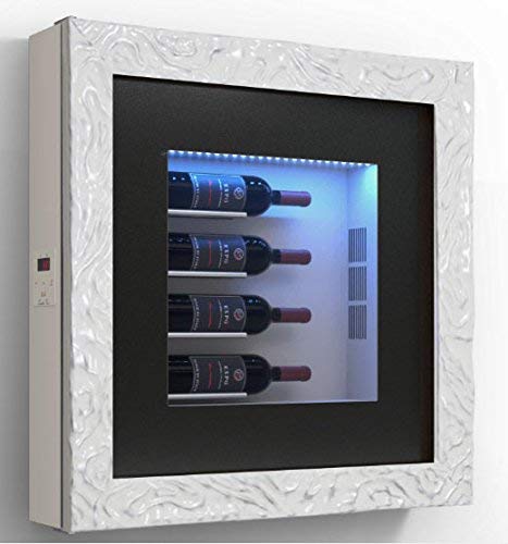 Cantinetta vino da parete per quattro bottiglie in orizzontale per bottiglie H.400 D.90 mm - peso 30 kg. (SF00)