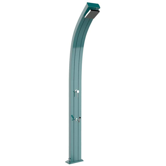 Arkema Design Doccia Solare in Alluminio Spring - Top Line Smeraldo A120-TL/6700