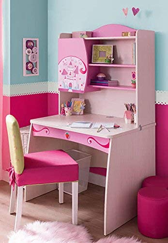 Dafne Italian Design Scrivania principessa con mensola superiore, H 168 x L 117 x P 60