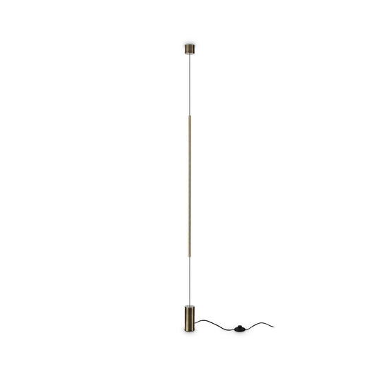 Ideal Lux FILO Lampada da soffitto a sospensione a LED integrata in ottone, 3000K, non dimmerabile