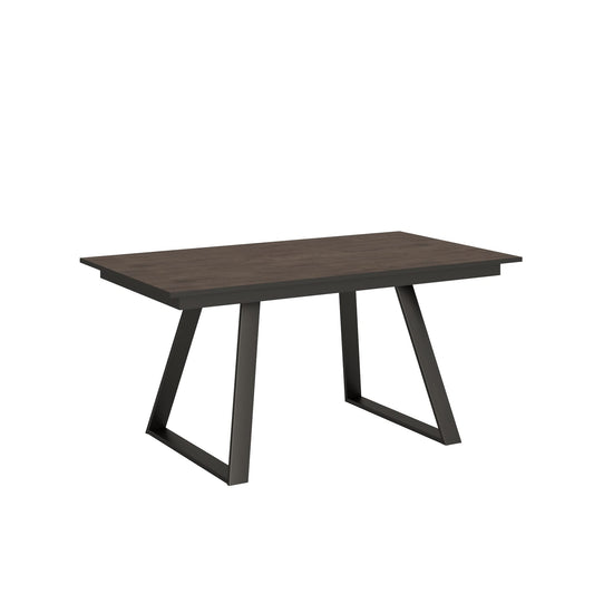 Itamoby, Tavolo Bernadette Allungabile Noce 90x160 allungato 220