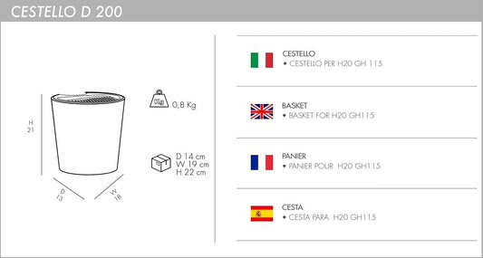 Arkema Design D200/7016 antracite cestello tulip