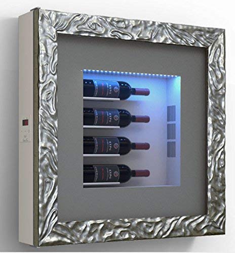 Cantinetta vino da parete per quattro bottiglie in orizzontale per bottiglie H.400 D.90 mm - peso 30 kg. (SF00)