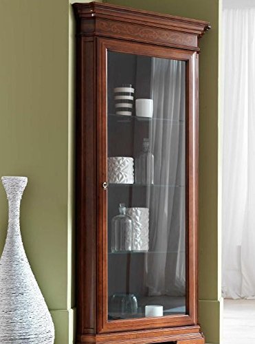 Dafne Italian Design Angoliera, colore legno scuro,195X50X97, 45 Kg,Struttura: listellare di abete-100% Made in Italy