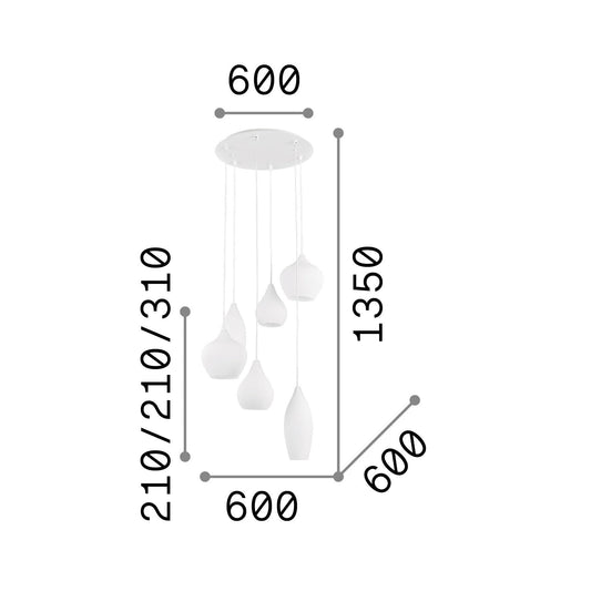 Ideal Lux SOFT SP6 FUME' - 111841