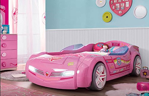 Dafne Italian Design Letto a forma di auto, misure H. 66 X P. 126 X L. 225 - per materasso 90 x 195