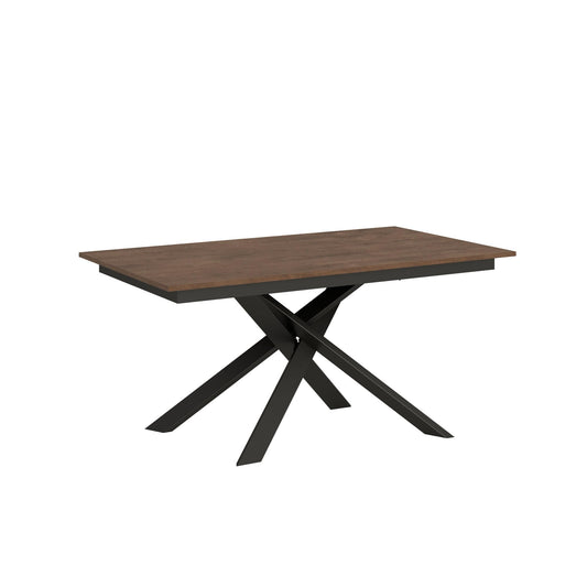 Itamoby, Tavolo Ganty Allungabile Noce Bordo in Tinta 90x160 allungato 220