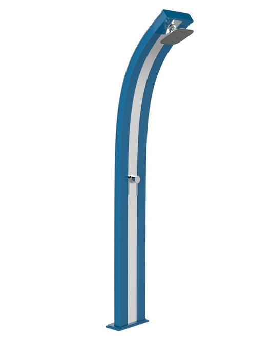 ARKEMA Doccia a energia solare per giardino Dada Blu e fascia Inox