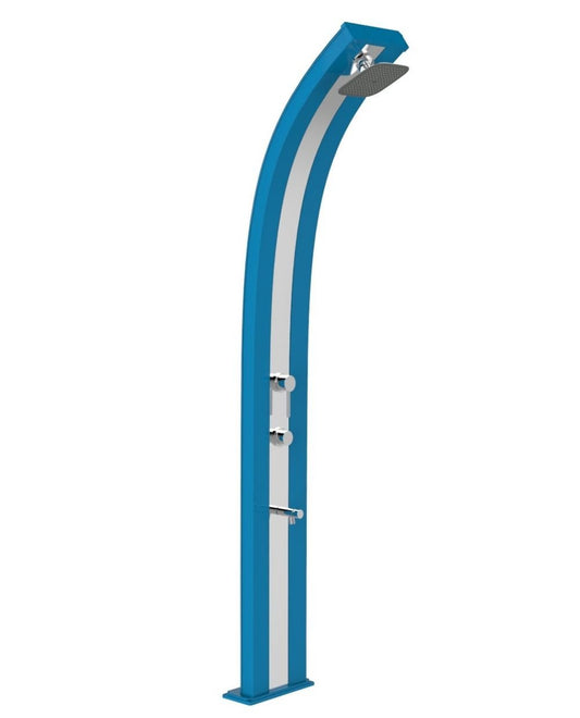 ARKEMA Doccia solare per giardino e piscina Dada Blu con banda Inox