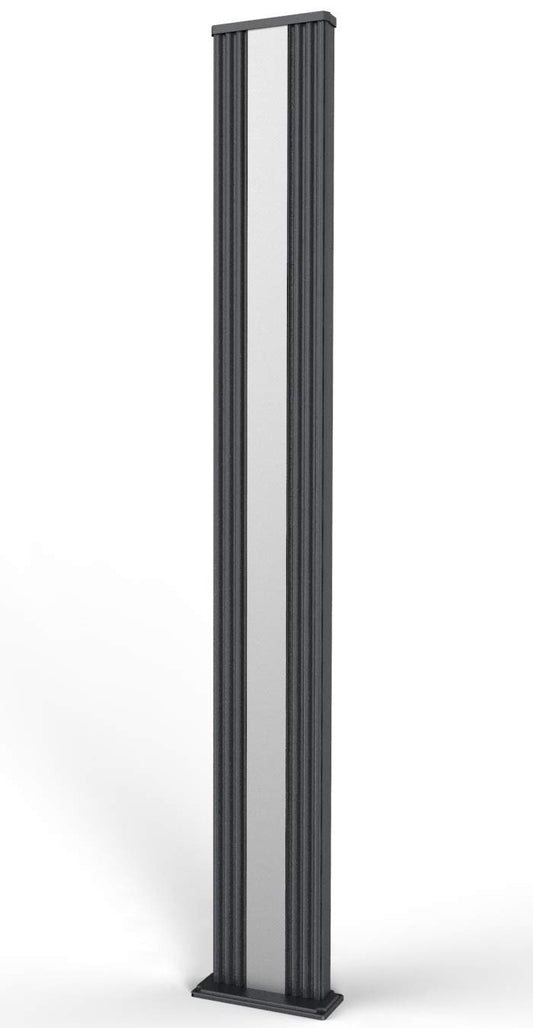 Doccia Solare da Giardino 40L Miscelatore Nebulizzatore e Lavapiedi Arkema Dada S Grigio Antracite Inox