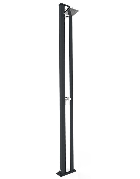 ARKEMA Doccia riscaldata dal sole Spring S Antracite con banda Inox