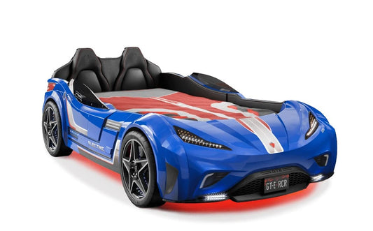 Dafne Italian Design Tuttocamerette.it letto a forma di auto da corsa, 127,5x80x220 cm