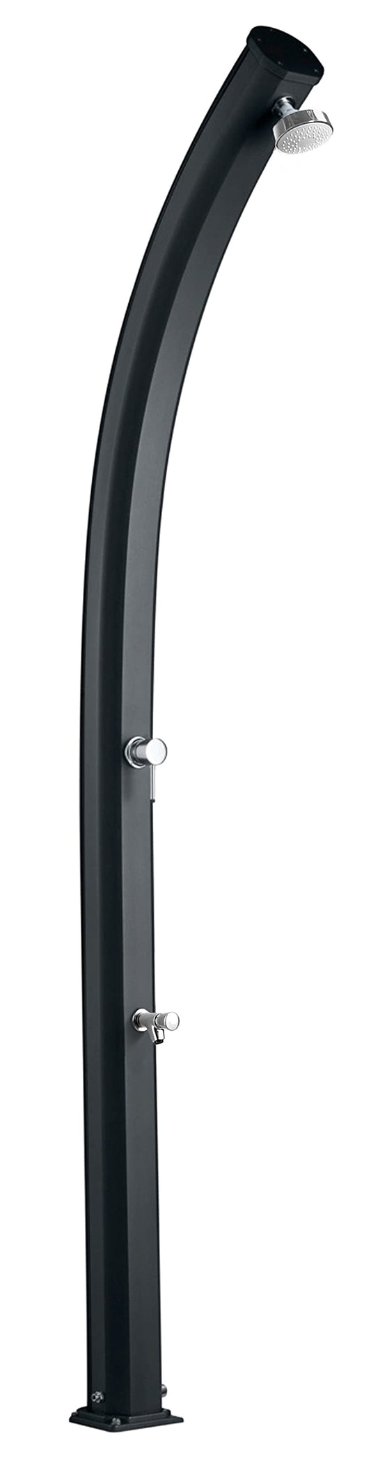Doccia tradizionale Arkema Design Jolly A525/7016 color antracite dal design curvo totalmente in alluminio