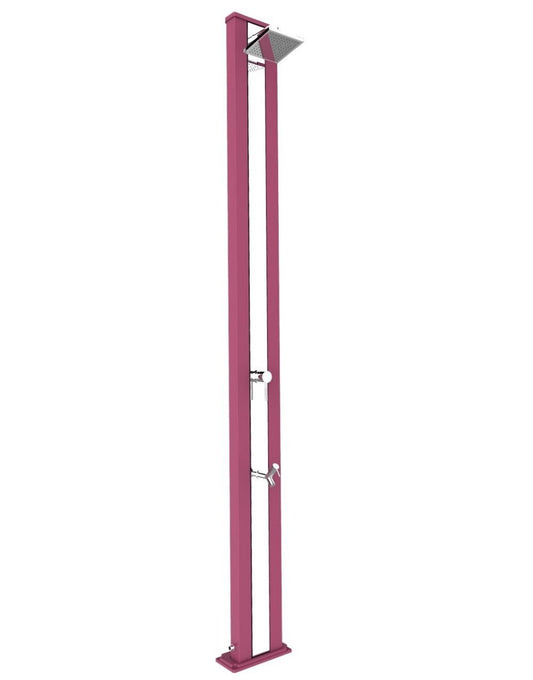 Arkema Design Doccia classica diritta Spring S Fucsia con Fascia Inox A225/4003-I