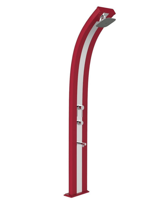 ARKEMA Doccia ecologica a energia solare Dada Cherry con banda Inox