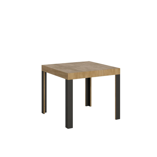 Itamoby, Tavolo Linea Allungabile Quercia Natura 90x90 allungato 246