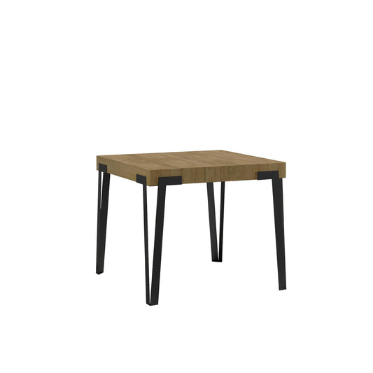 Itamoby, Tavolo Rio Allungabile Quercia Natura 90x90 allungato 246