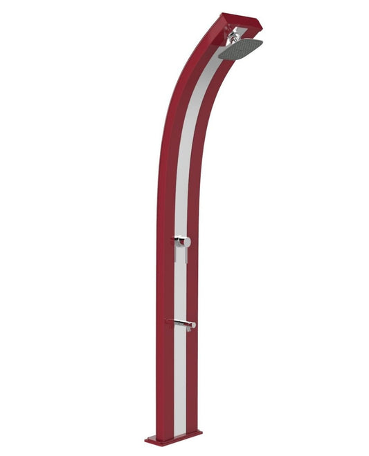 ARKEMA Doccia bagno e piscina con Lavapiedi Dada Cherry e Inox