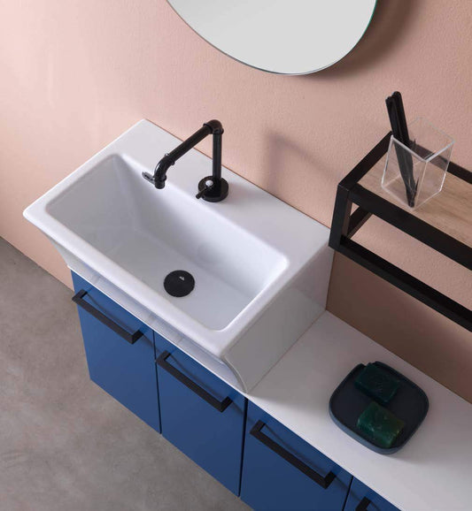 Dafne Italian Design Mobile da Bagno Effetto Opaco (cm. L50 x P35 x H25)