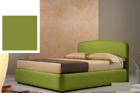 Dafne Italian Design Letto matrimoniale contenitore, similpelle lavabile, colore verde oliva - Dimensioni: Larghezza 178 x 210 x H 114 cm - per materasso 160 x 190. - 100% Made in Italy (SFI)