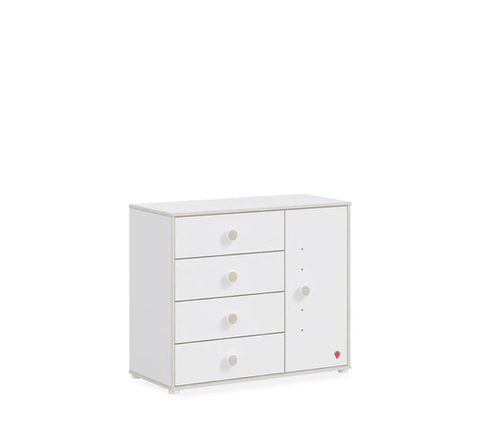 Dafne Italian Design Comò Bianco Montes con Coperchio