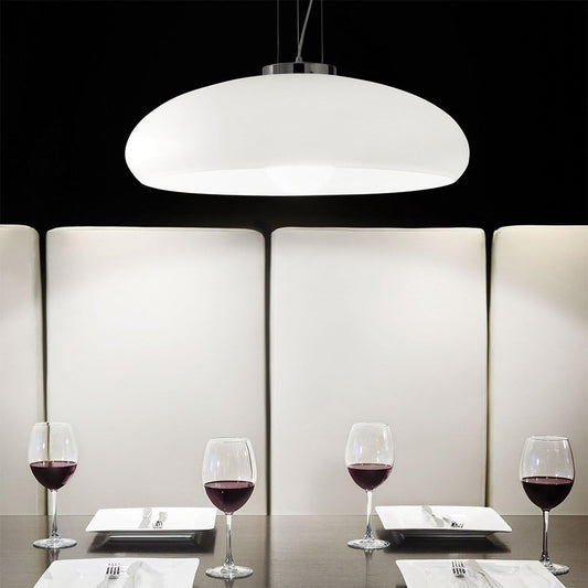 Ideal Lux Aria SP1 D50 Bianco Lampada a sospensione E27, 49.5 x 115 cm