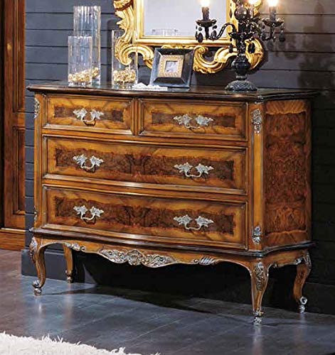 Dafnedesign.Com - Comò Barocco 4 cassetti (L. 138 - H. 109 - P. 60) (TVG)