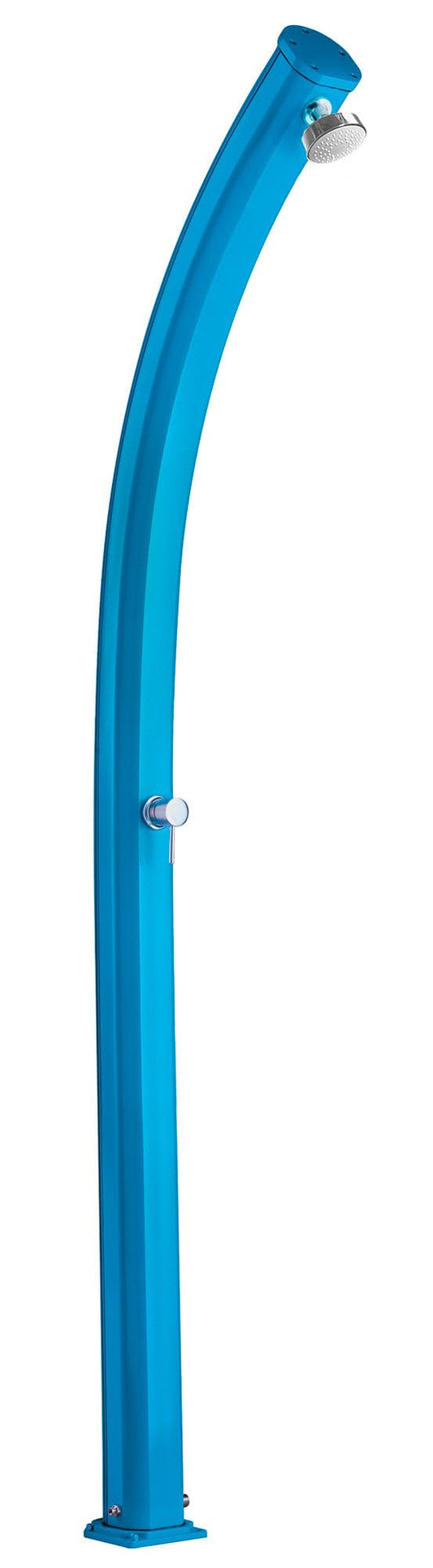 Doccia classica da interno e esterno Arkema Jolly Ingresso acqua calda e acqua fredda regolabile con Miscelatore Doccia Curva Altezza 226 cm ARKEMA A505 5012 Colore Blu