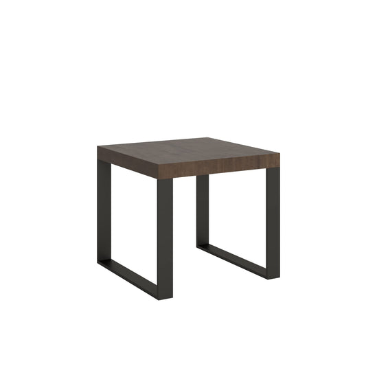 Itamoby, Tavolo Tecno Allungabile Noce 90x90 allungato 246
