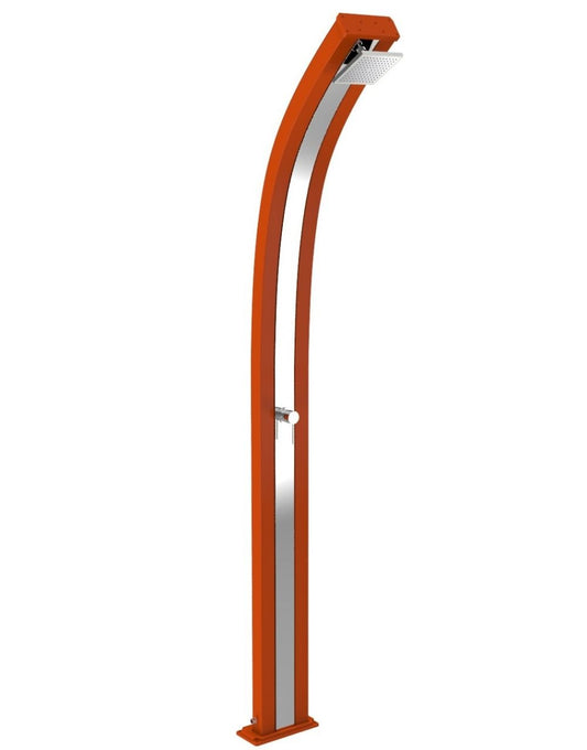 ARKEMA Doccia Tradizionale Spring Arancio e Fascia decorativa Inox