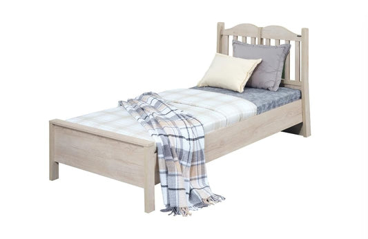 Dafne Italian Design Letto una piazza e mezza Carisma colore legno cm. 132 X 107 X 216 comprensivo di materasso cm. 120x200x25