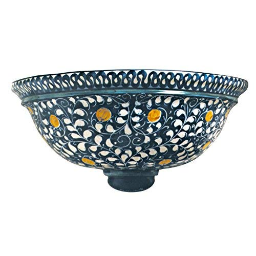 Dafne Italian Design Applique da muro in ceramica artistica di Castelli, Dimensioni: h cm 21 � cm 45x21