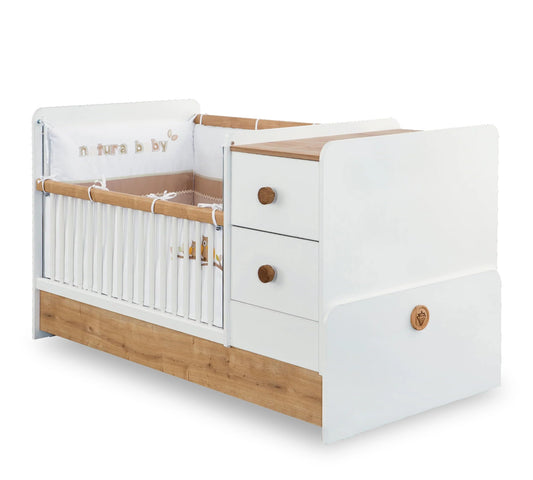 Dafne Italian Design Lettino trasformabile Natura Baby St (75x160 Cm)