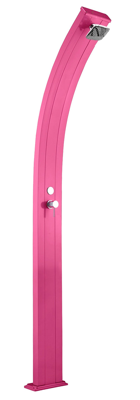 Doccia classica da interno e esterno Arkema Spring Ingresso acqua calda e acqua fredda regolabile con Miscelatore Doccia Curva Altezza 224 cm ARKEMA A105 4003 Colore Fucsia