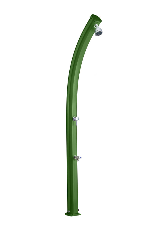 Doccia solare Arkema Design A520/6016 Jolly Verde Doccia solare dal design curvo in alluminio